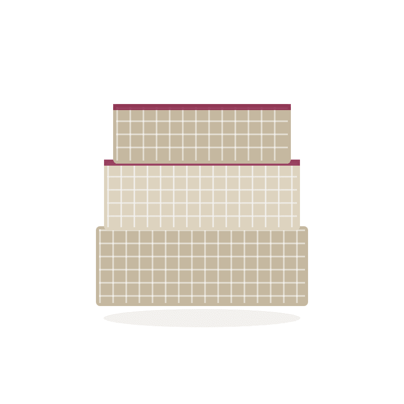 Waffle bath sheet — Linen and cotton, 90 × 150 cm